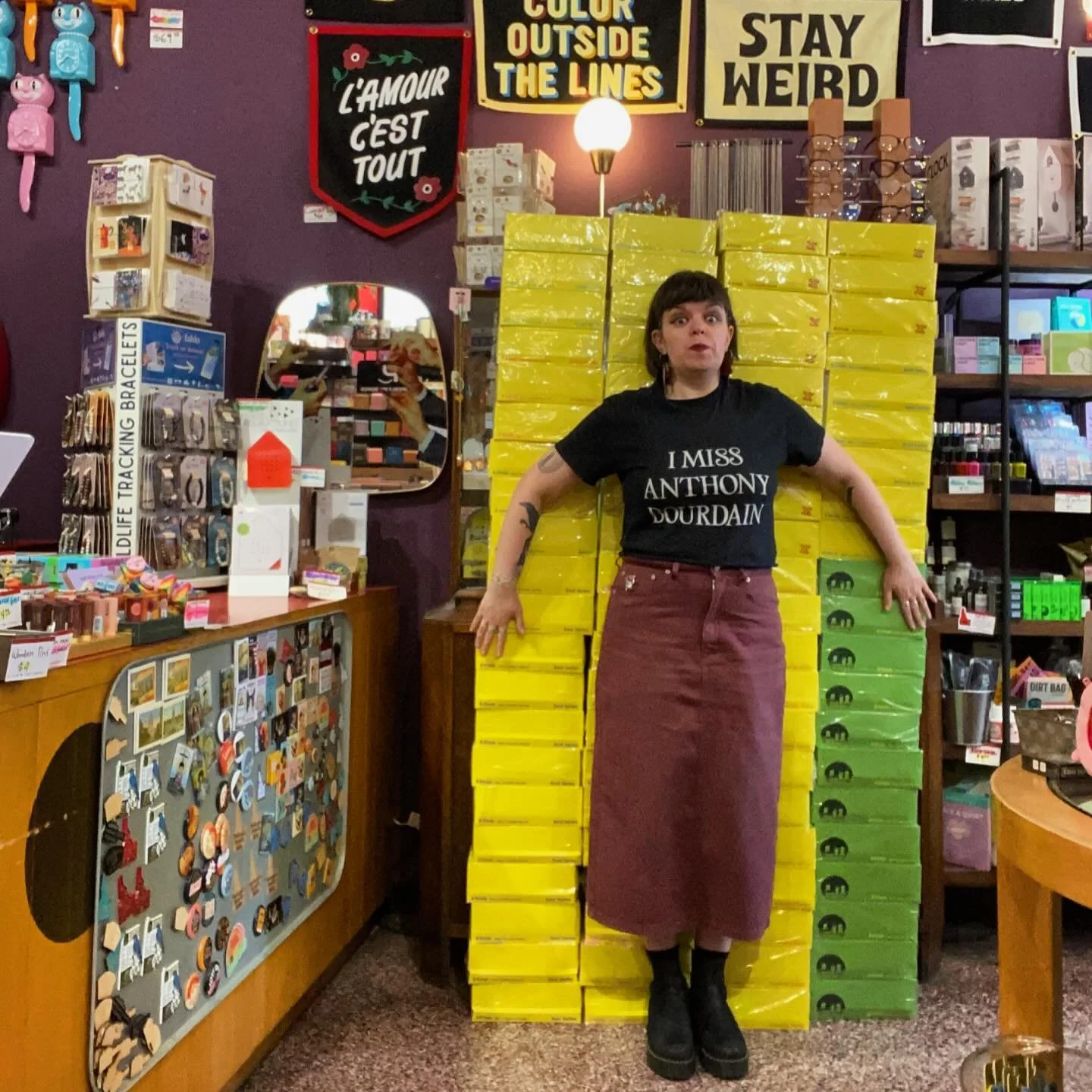 We got a literal mountain of Smiski&rsquo;s delivered today!! 😂 Get em while you can! #flyingm #flyingmboise #downtownboise