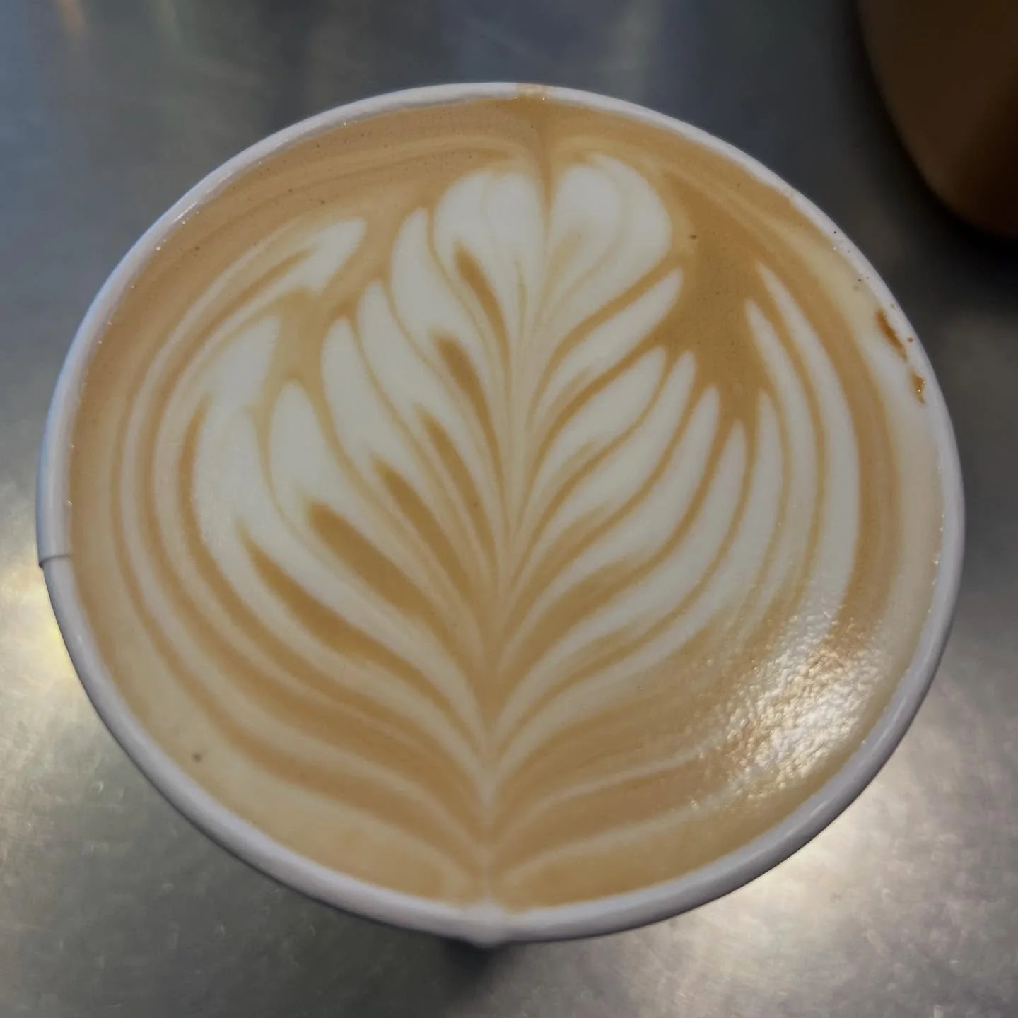 It&rsquo;s latte weather! Nice one, Will! ❤️ #flyingmboise #flying m #downtownboise