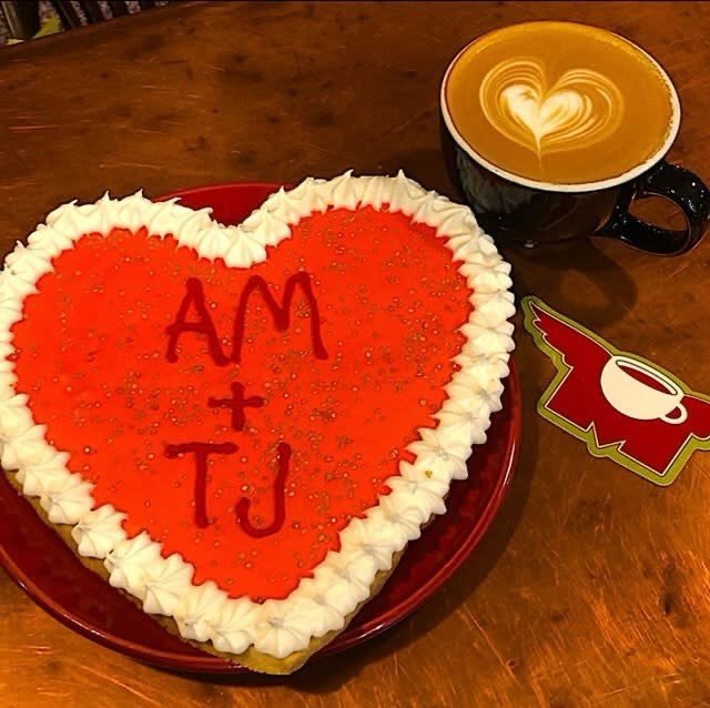 Order your Valentine&rsquo;s Day Sugar Cookie now!! Get an 8&rdquo; heart shaped sugar cookie that is customized with you and your sweeties initials for only $12.95!! Order deadline is 10pm on Friday, Feb.13th for a Saturday, Feb. 14th pick up!! Orde