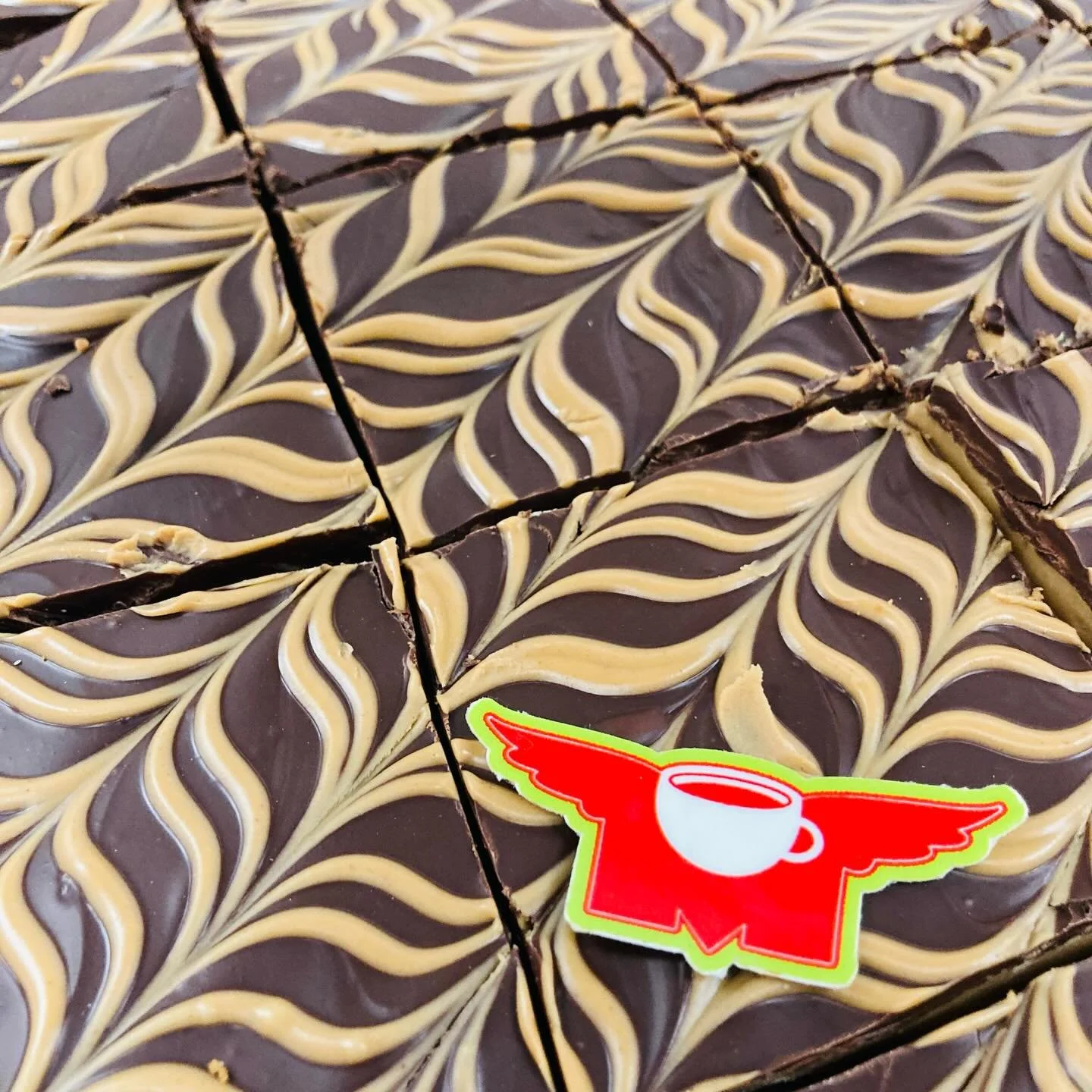 Chocolate Peanut Butter Bar is in the case now! Yum! #flyingmboise #flyingm #downtownboise