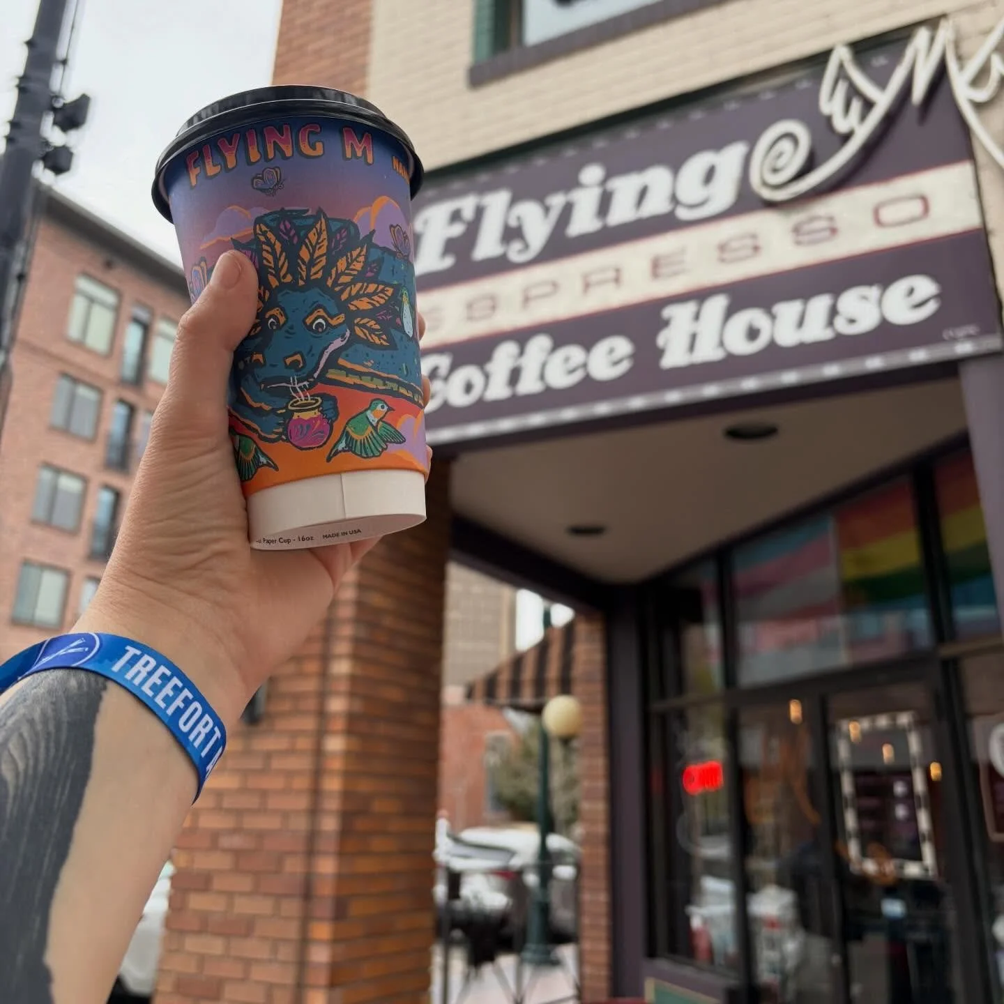 It&rsquo;s @treefortfest time!! Show your @treefortfest wristband to get 10% off retail merchandise!! Today through Sunday! 🔥 #flyingmboise #flyingm #downtownboise