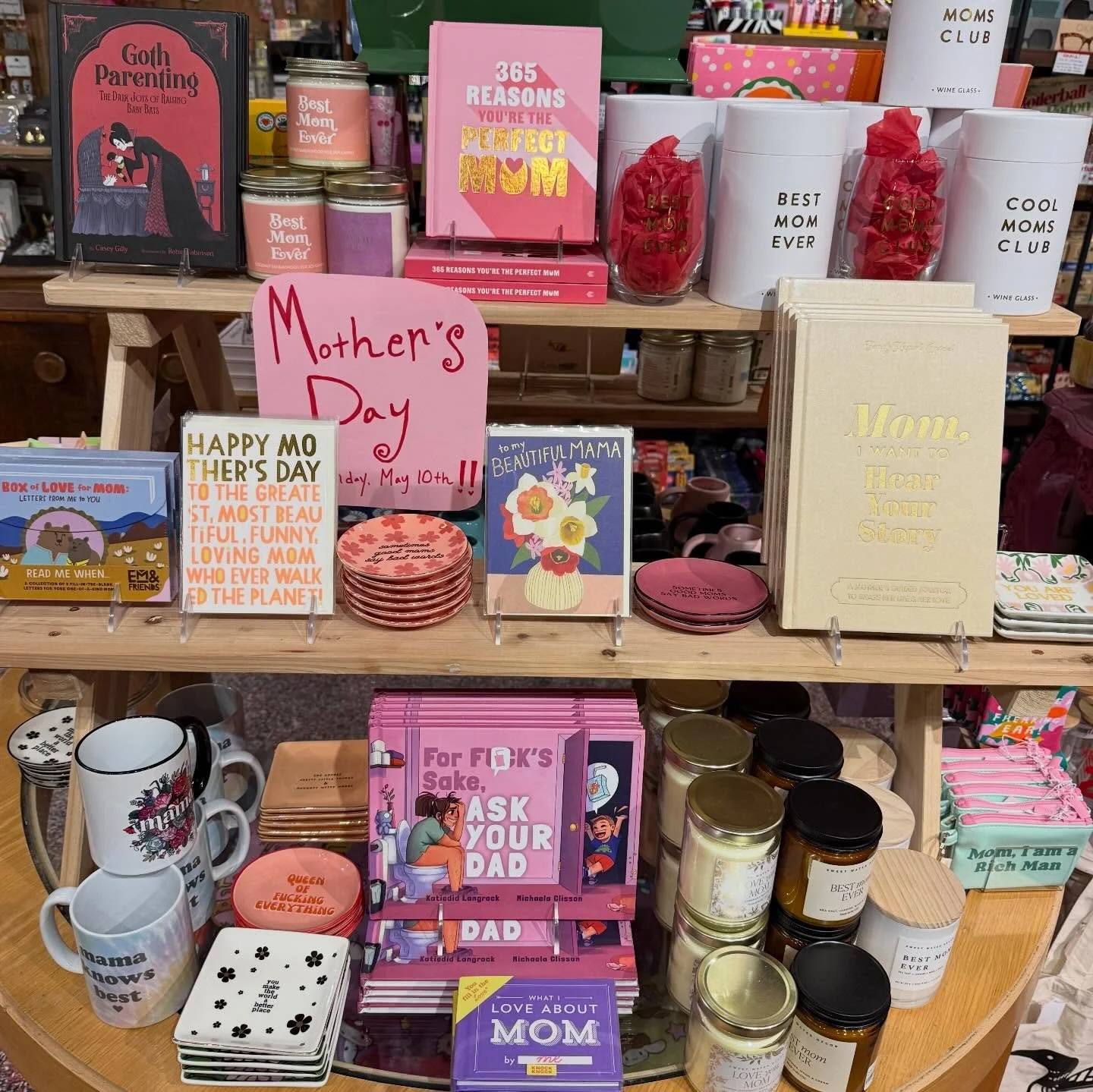 Don&rsquo;t forget- Mother&rsquo;s Day is this Sunday!! We&rsquo;ve got you covered, we have tons of great cards and gifts! Come on down! 💘 #flyingmboise #flyingm #downtownboise