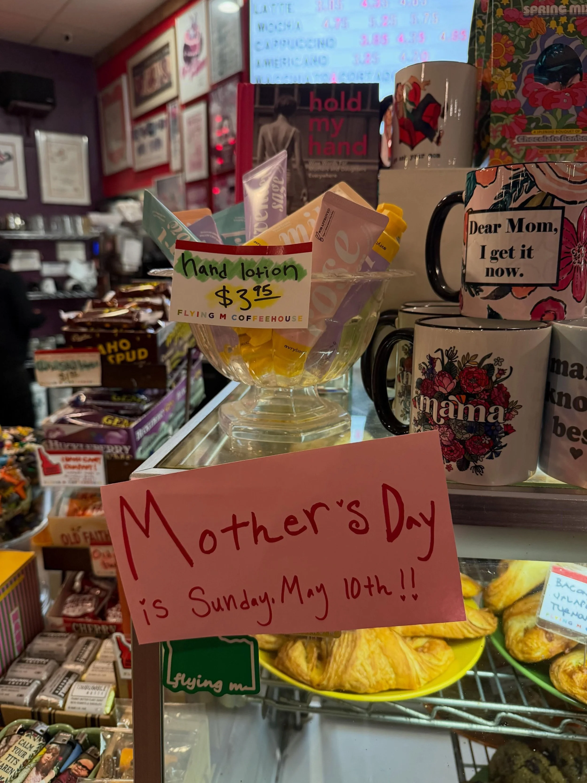 So many great last minute Mother&rsquo;s Day gifts! Come on down! 💘 #flyingmboise #flyingm #downtownboise