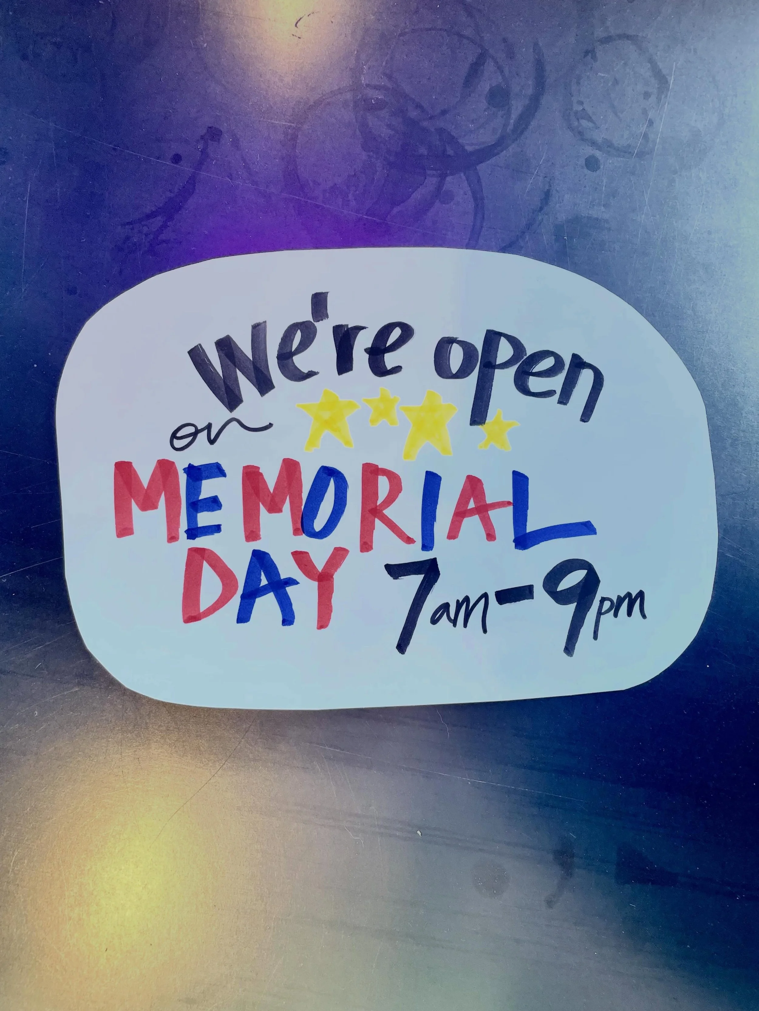 We&rsquo;ll be open Memorial Day from 7am-9pm! ❤️

#downtowncaldwell #flyingmcaldwell #memorialday #memorialdayhours #localcoffee