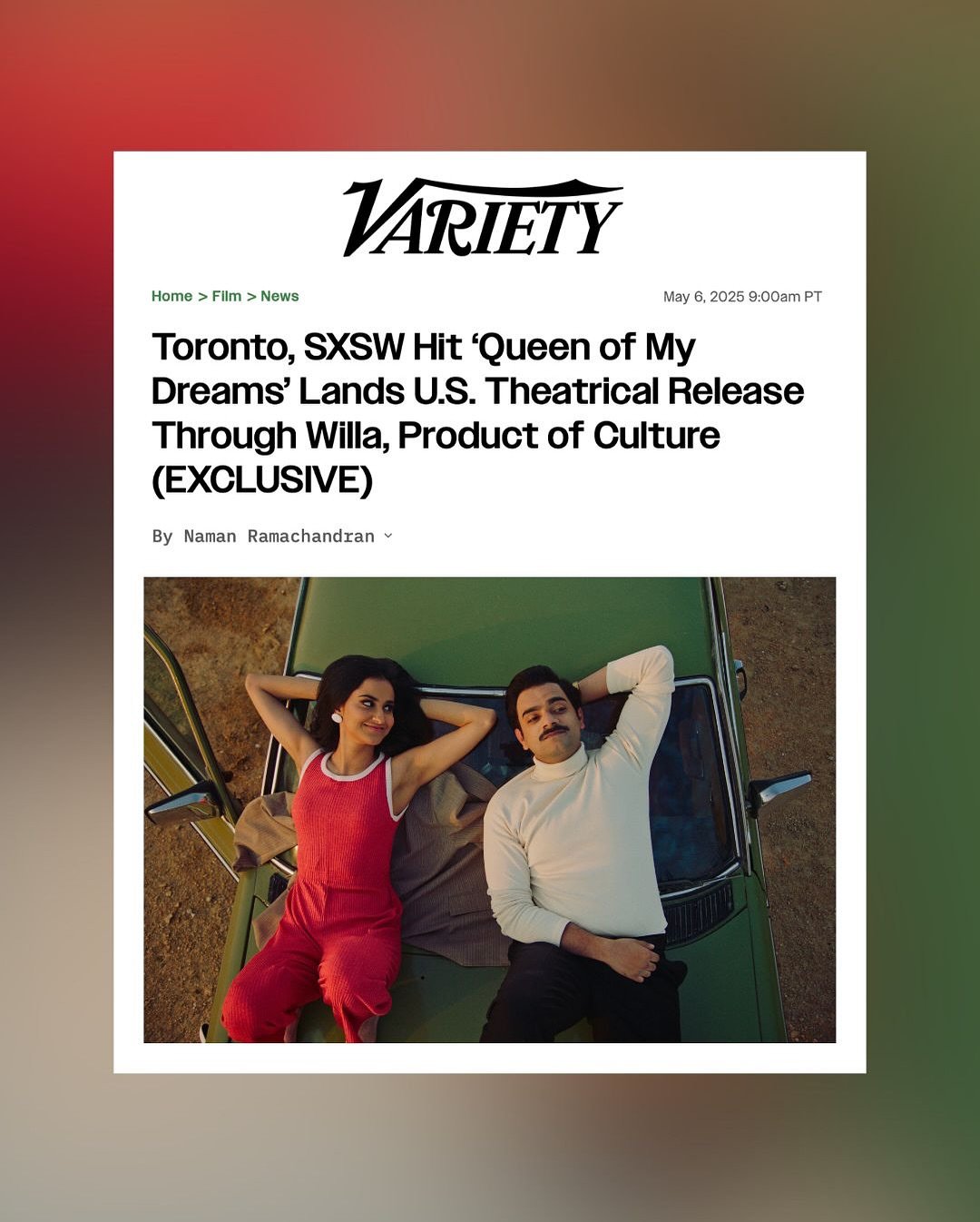 @_productofculture_ and @willa.willa.willa acquire U.S. rights to @thequeenofmydreamsmovie , produced by @babydaalproductions and @shutupcolour

Our all women team @archanamisrajain @esewoodward and @monikasabbas are proud to disrupt the distribution