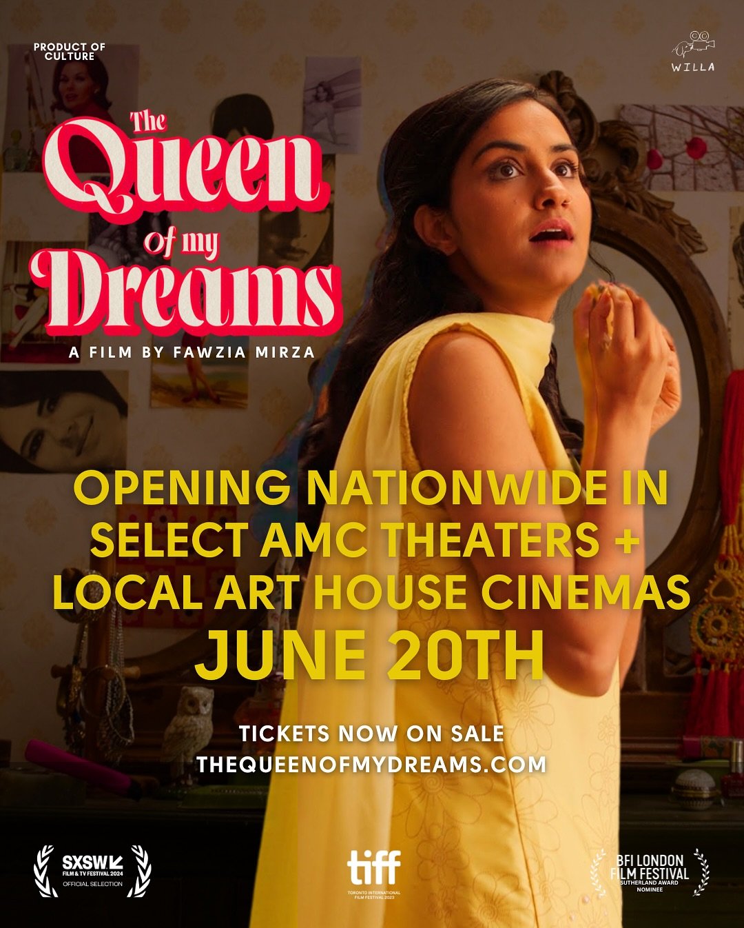 THIS FRIDAY, June 20th, The Queen of My Dreams opens in select AMC Theaters and local cinemas nationwide!

The wait is almost over 💫 You can get your tickets at thequeenofmydreams.com 🎟

New cities are being added daily &mdash; comment below or DM 