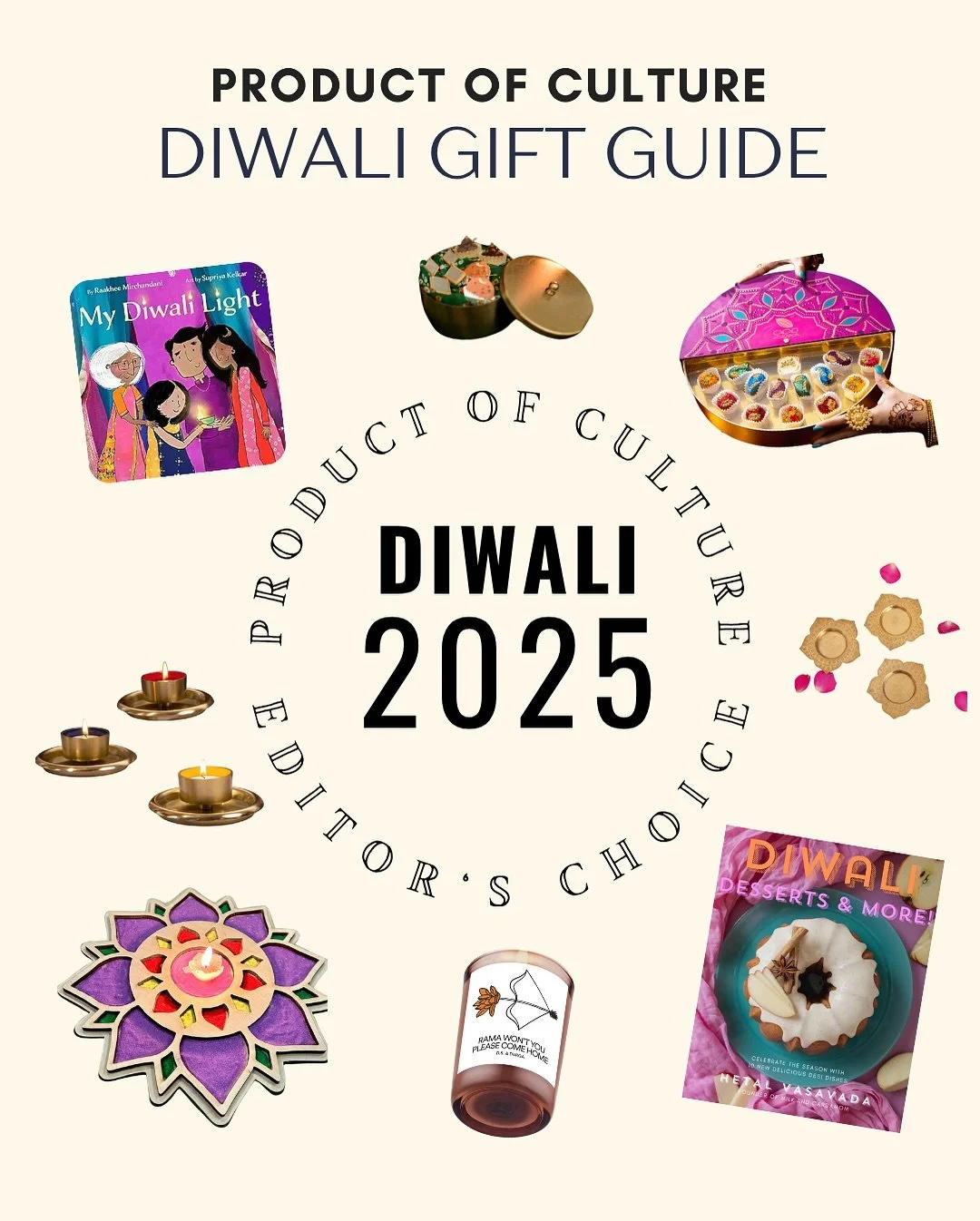 Our 2025 Diwali Products curated by the @_productofculture_ team✨

&rsquo;tis the season to shine a light on our community and the incredible businesses that bring so much joy (and culture) to us. 

Swipe to discover these gems and make your Diwali b