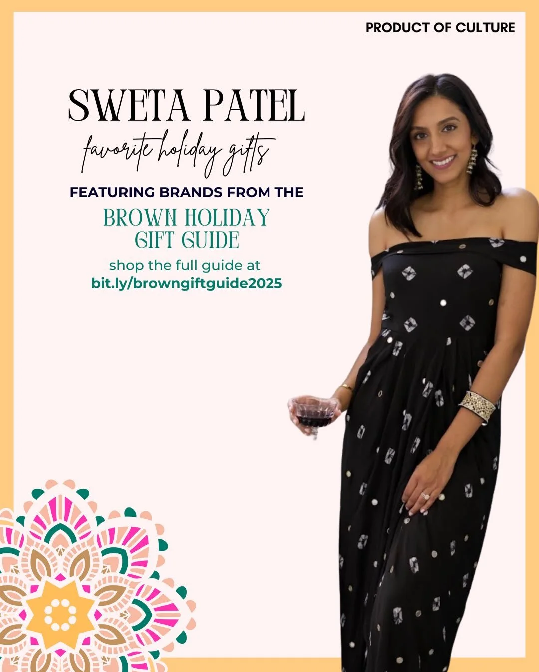 Shop @thetableofspice&rsquo;s holiday favorites from incredible South Asian brands 🎁✨🌟

For more gifting ideas, explore the @_productofculture_ 2025 Brown Holiday Gift Guide with 450+ products at bit.ly/browngiftguide2025 🎄🛍️

1. @ranavat Brighte