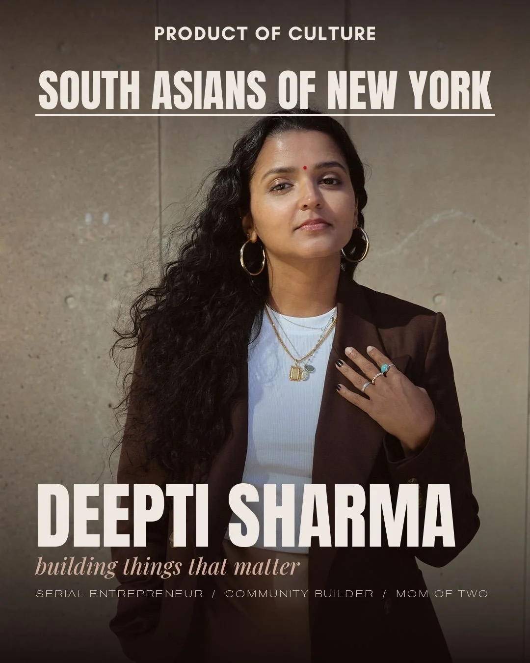 Deepti Sharma is a serial entrepreneur, community builder, and mom of two whose work has long centered on creating opportunity for immigrant communities in New York City. She founded FoodtoEat, a platform connecting immigrant-owned food trucks and ca