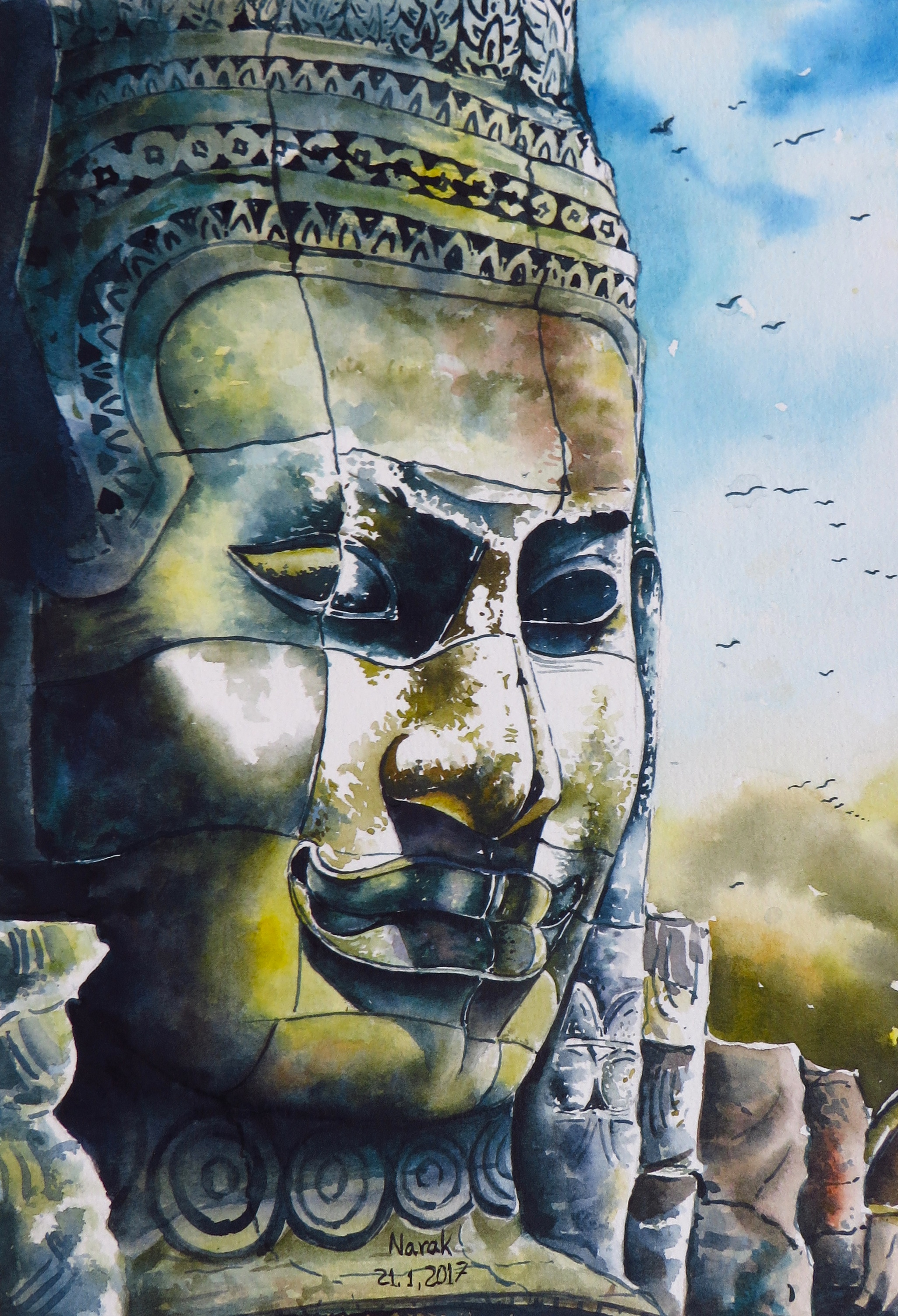 Bayon Face by Narak