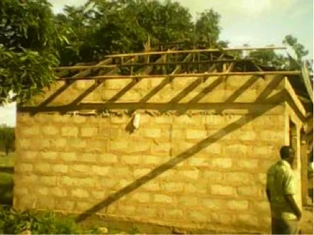 Initial Roofing on the Nutrition Center