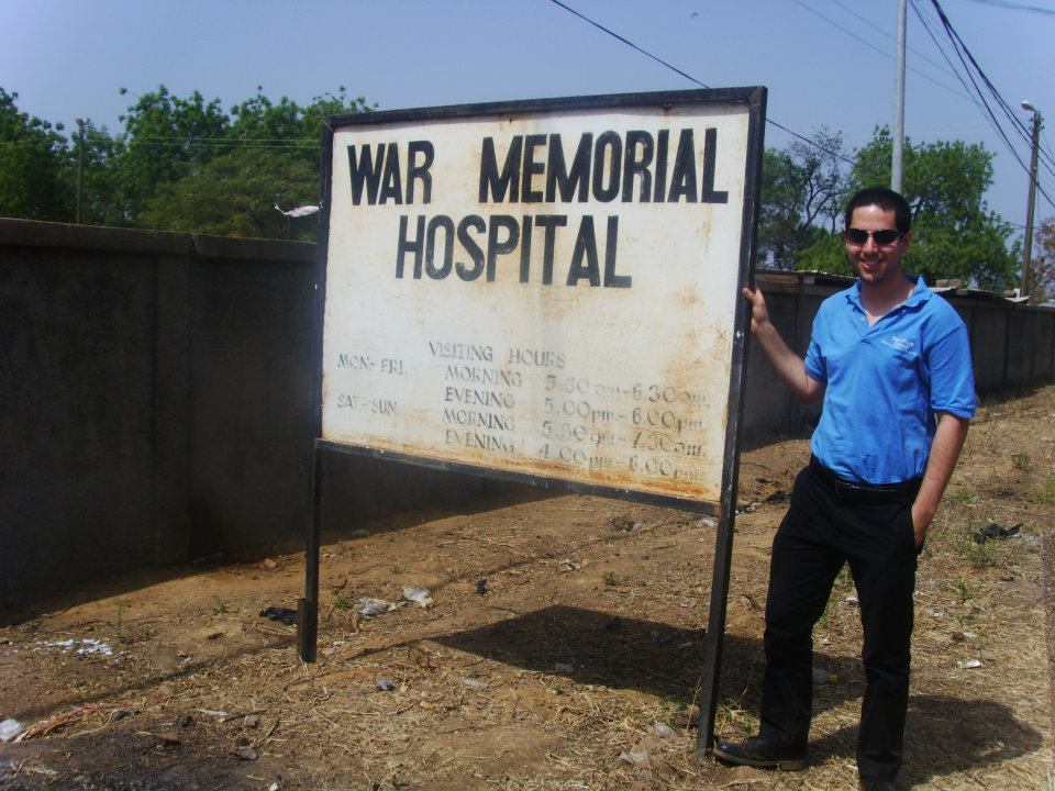 Josh at War Memorial Hospital in Navrango