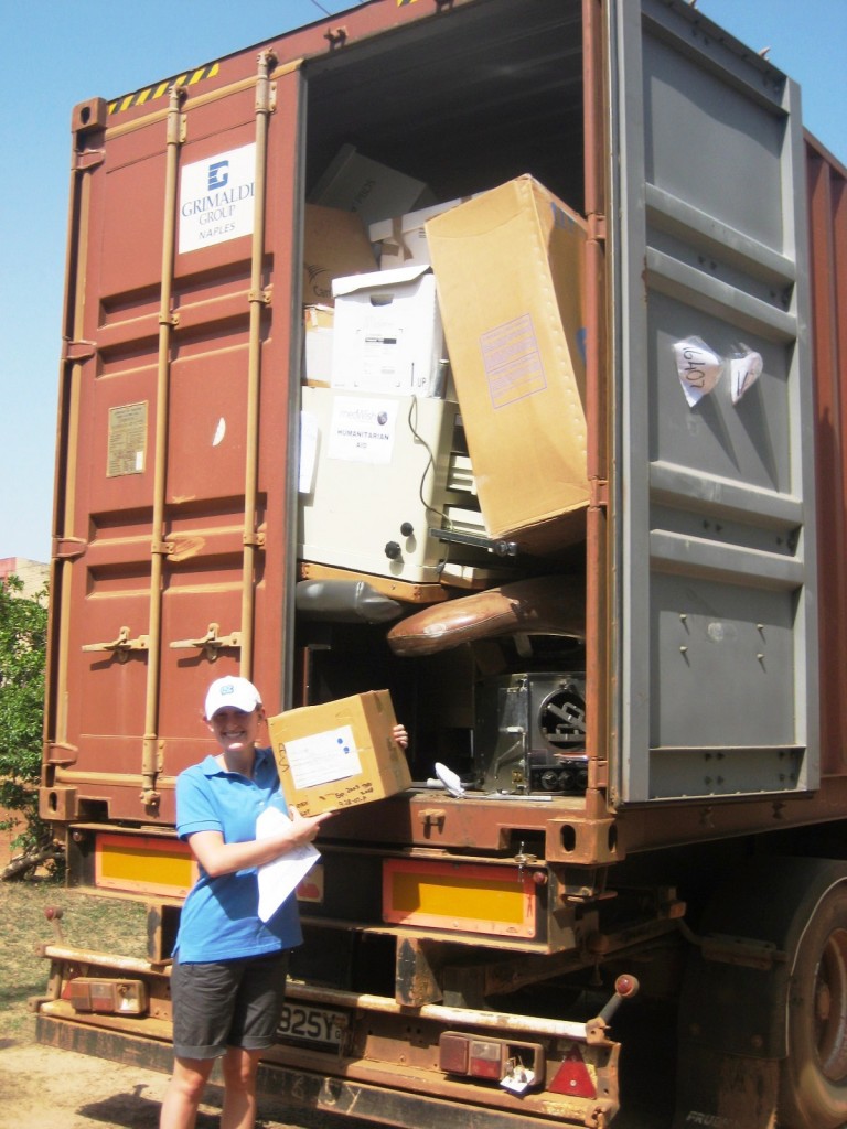Medical Supplies Arriving in Ghana in 2009
