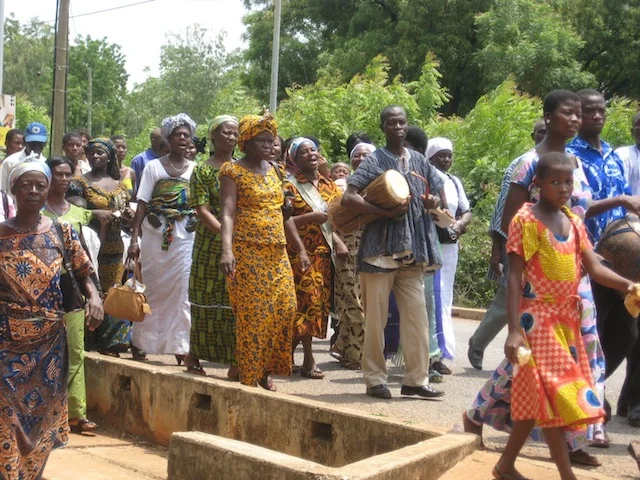Parade Outside Our Guesthouse