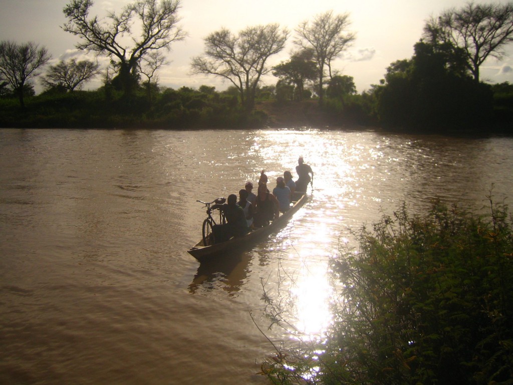 Crossing Border Between Ghana and Burkina Faso