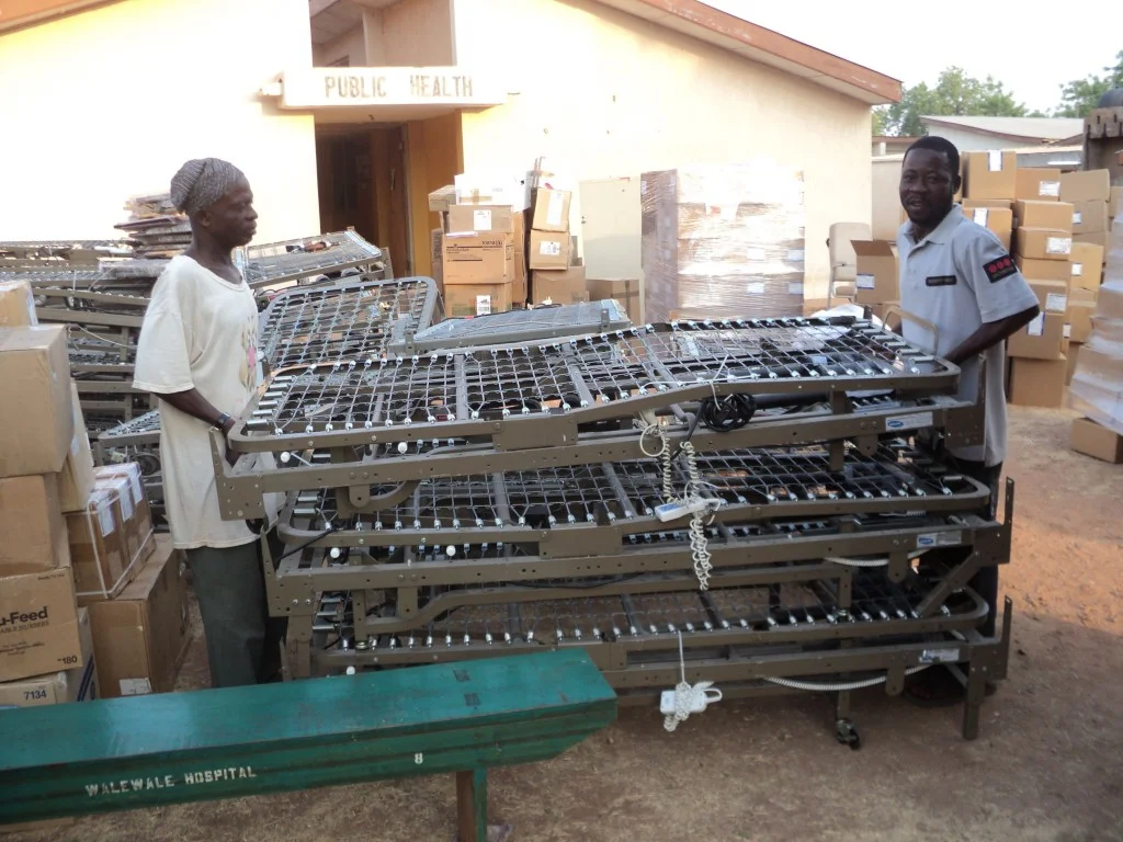 Unloading of Walewale Shipment (Photo Taken by Dr. Abdulai)