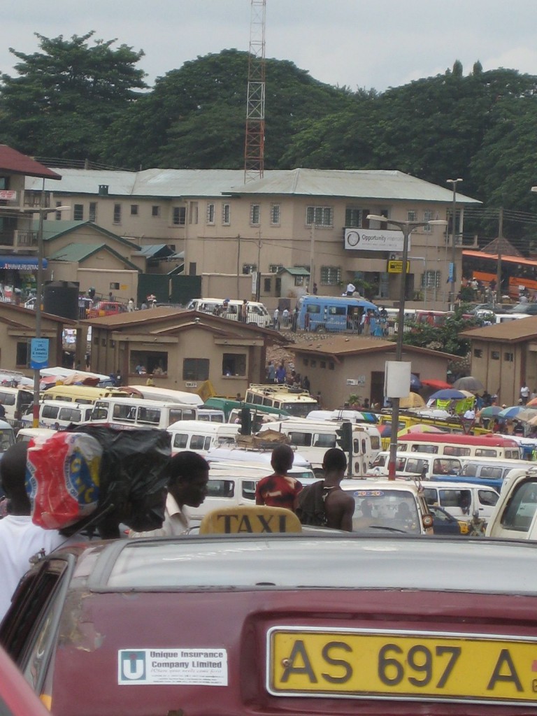 Traffic on Road Through Kumasi (Nope, This is Not a Parking Lot)