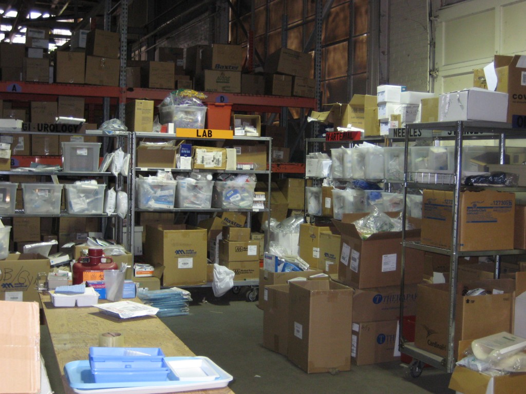 Boxes of Supplies at MedWish International