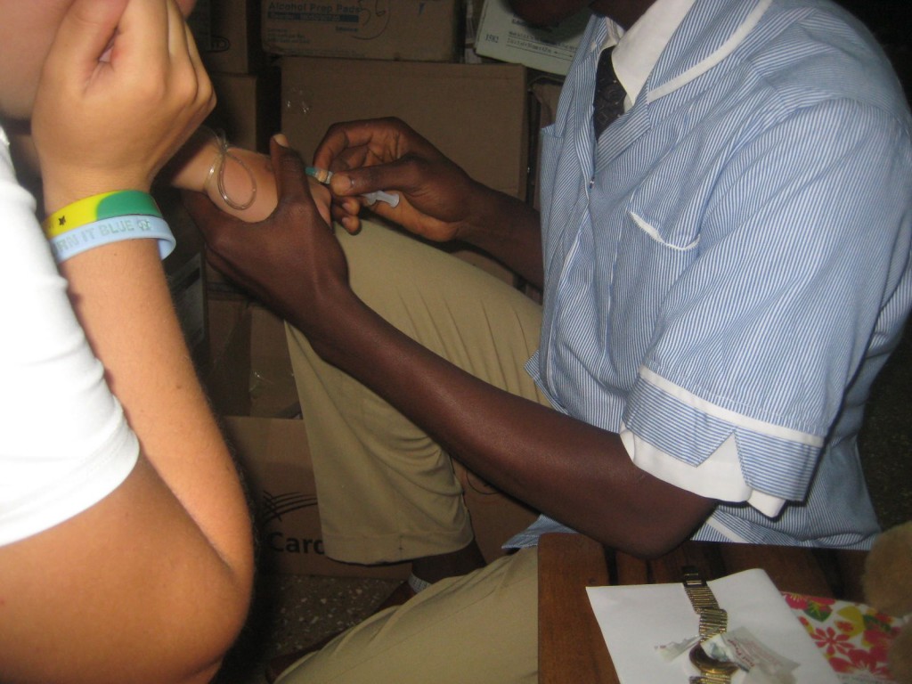 Felix Giving Me a Lesson on Injections