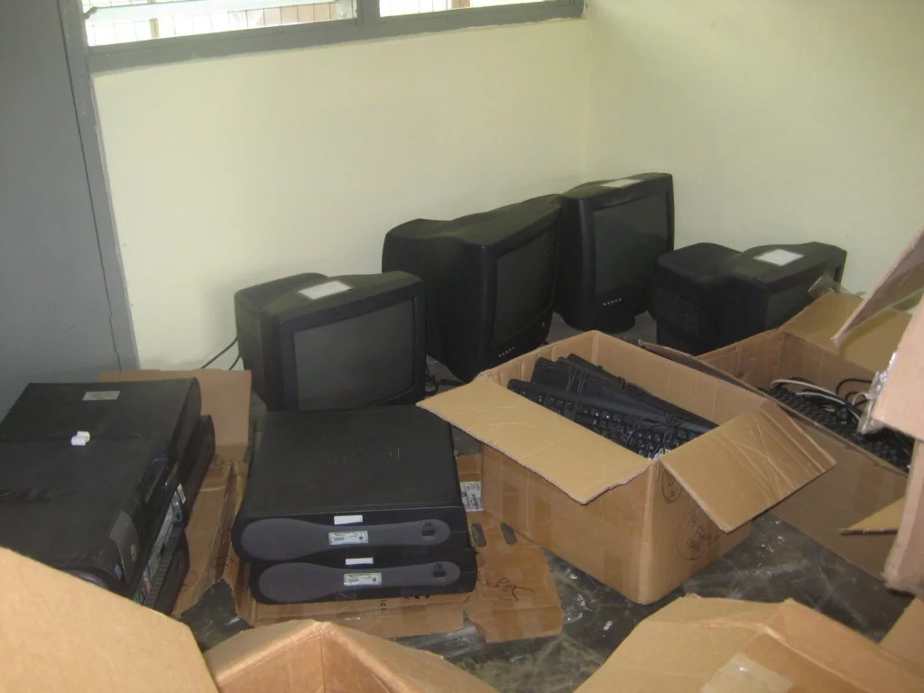 Donated Computers Ready to be Networked