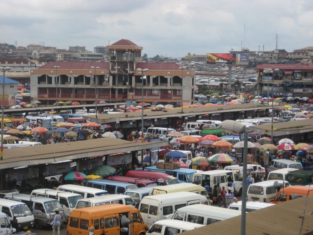 Overlooking Kumasi's Main Tro-Tro Station