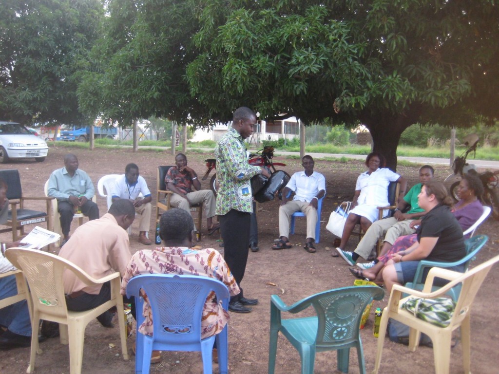 Socializing at the Wechiau Health Center