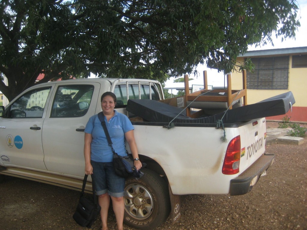 Taking a Pick-up Truck of Supplies to a CHPS Compound