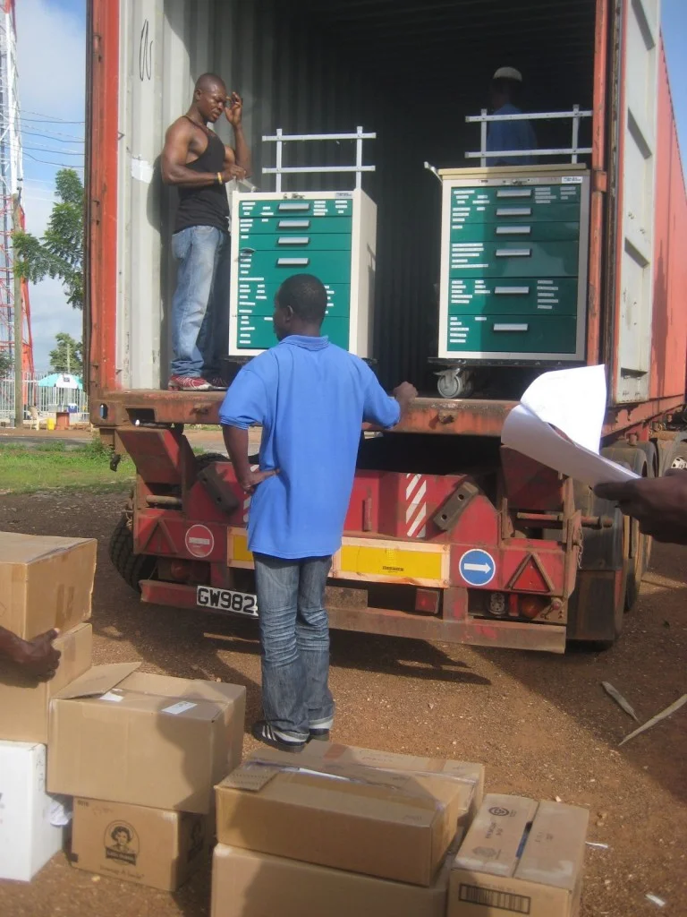 Unloading Hopsital Carts