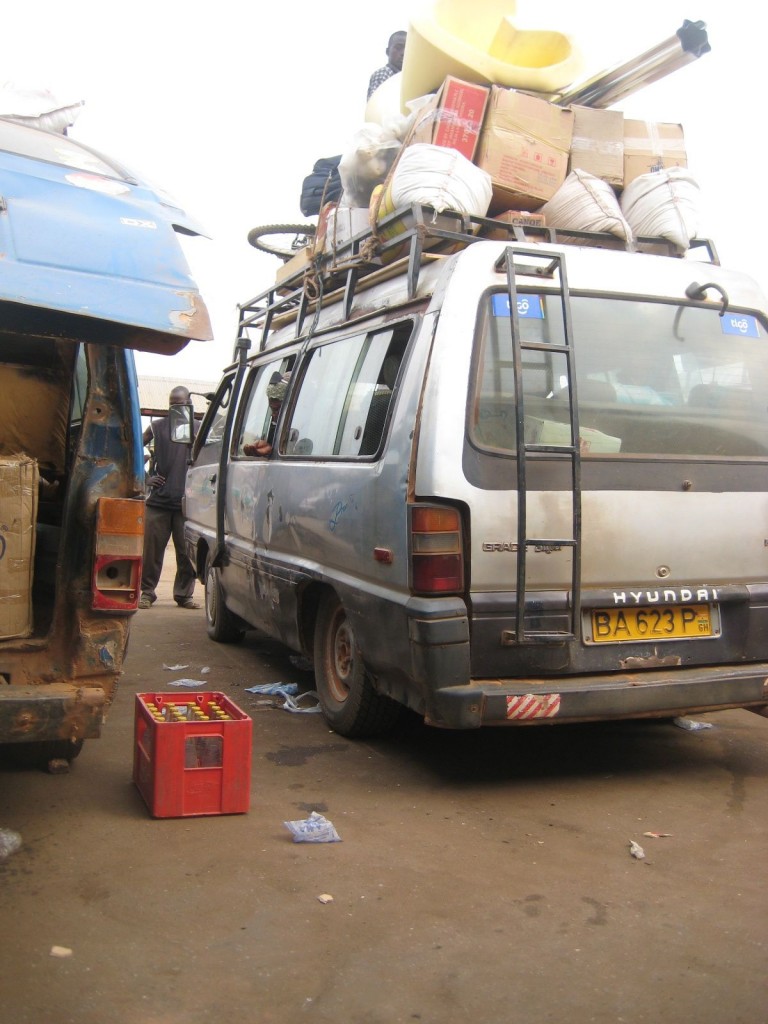 Tro-tros Waiting in the Wa Station