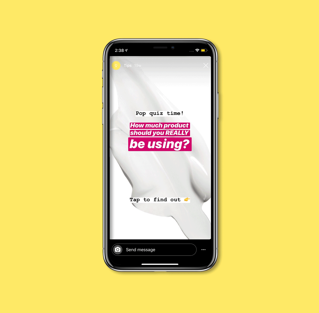 IG Story: "How Much Product should You Use?"