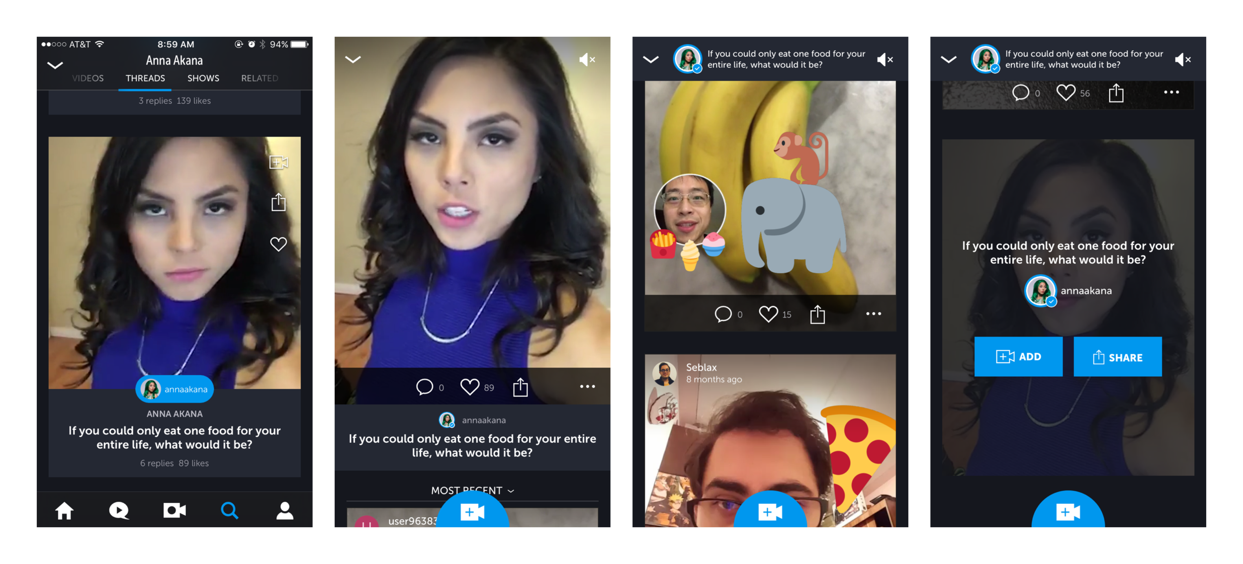 We created a simple browsing experience to watch Creators' threads and replies from other users.