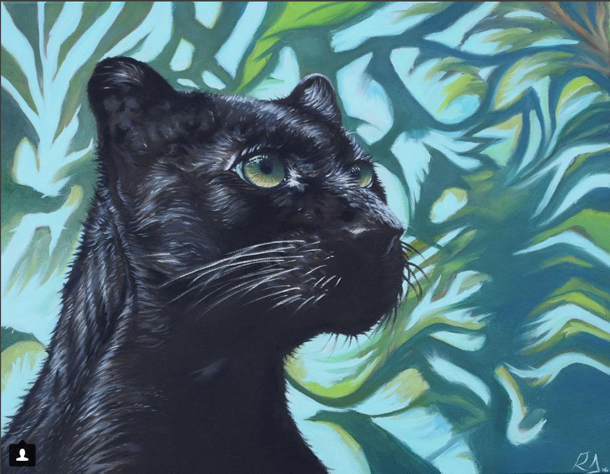 Jaguar - Finished Oil Painting.