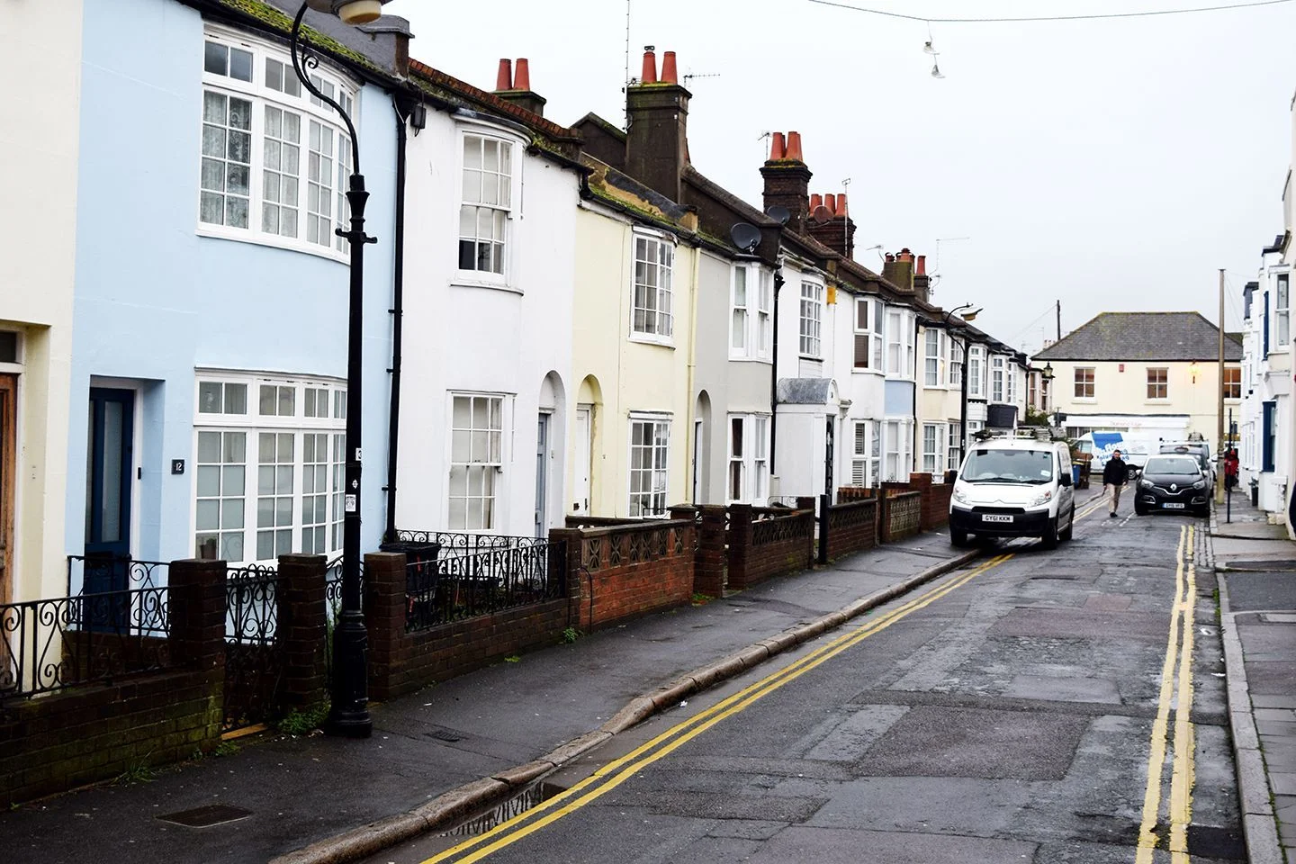 Above image; View of Cheltenham Place to the right of my house (as you exit).