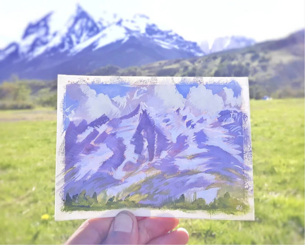 Gates of Torres - Plein Air Painting - Patagonia, Chile 
