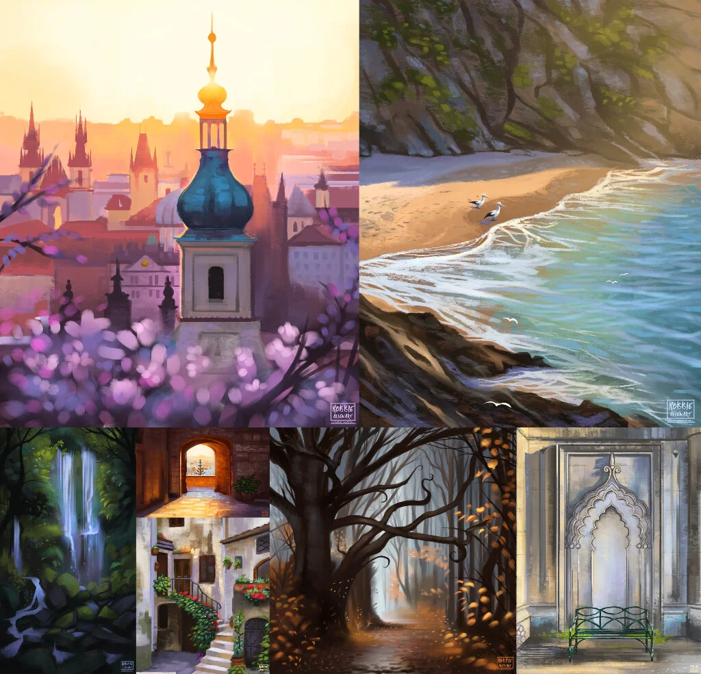 My Select 7 - Personal Favourite Plein Airpril Paintings 