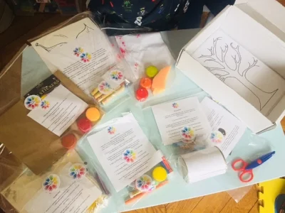 Autumn Box crafts when unpacked