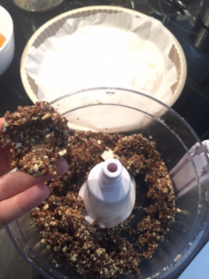 When pressed, it forms a dough - not too sticky