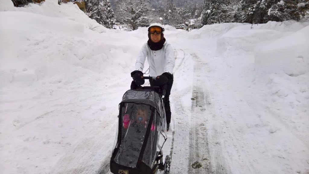 Snowboarding in Japan