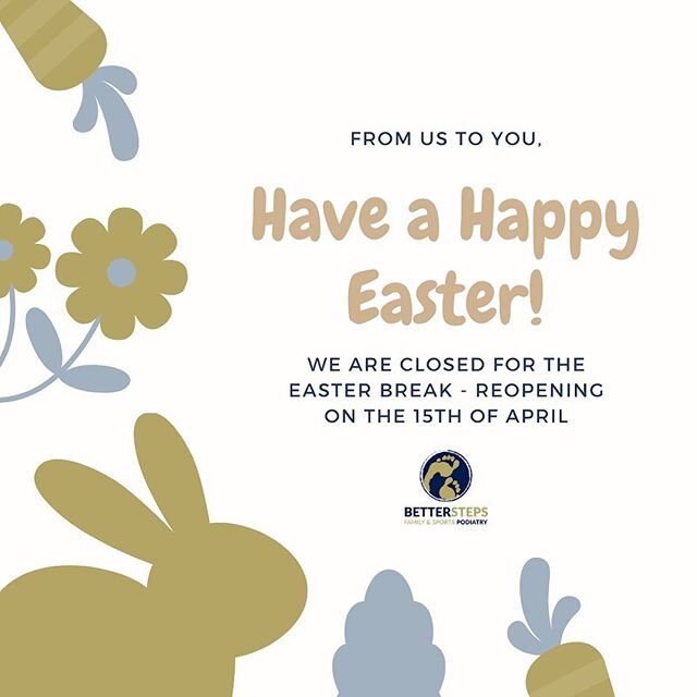 My family and I wish all of our patients and community a happy, healthy, safe Easter. I&rsquo;m taking a couple of days off to spend with my crazies at home. #betterstepspodiatry #podiatry #brisbanepodiatrist #hawthornepodiatrist #bulimbapodiatrist #