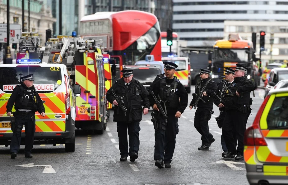 Five people are dead following a terror attack in London. EPA/Andy Rain
