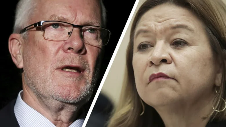 Former ABC chairman Justin Milne and former managing director Michelle Guthrie. Both lost their positions this week. Photo: Alex Ellinghausen