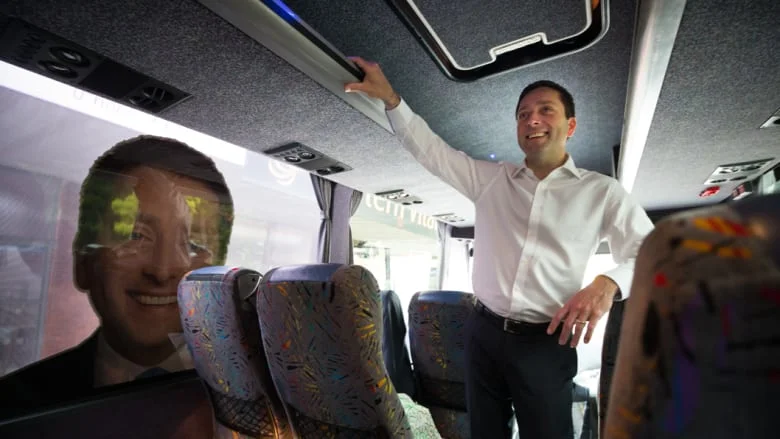 Matthew Guy in election mode. Credit:Jason South