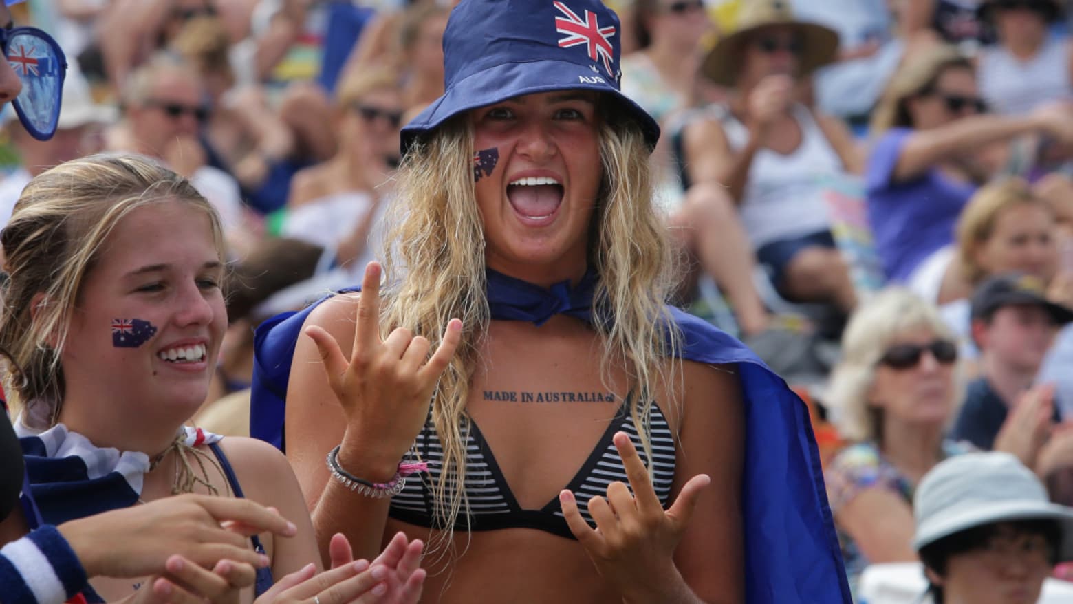 For some, January 26 is a day of celebration. These people celebrated the day last year at Cronulla. Credit:John Veage