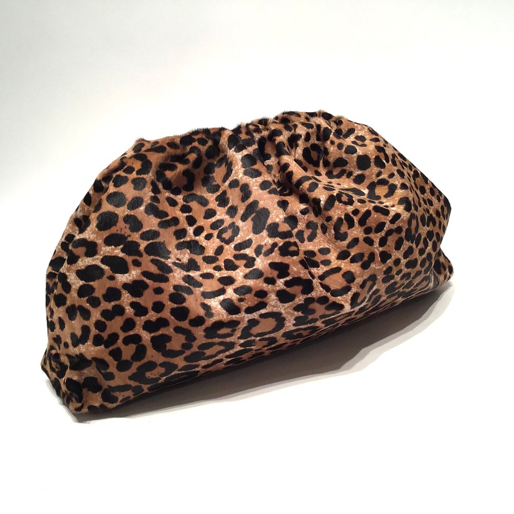 Animal Print Cowhide Maxi Clutch Bag — Forme