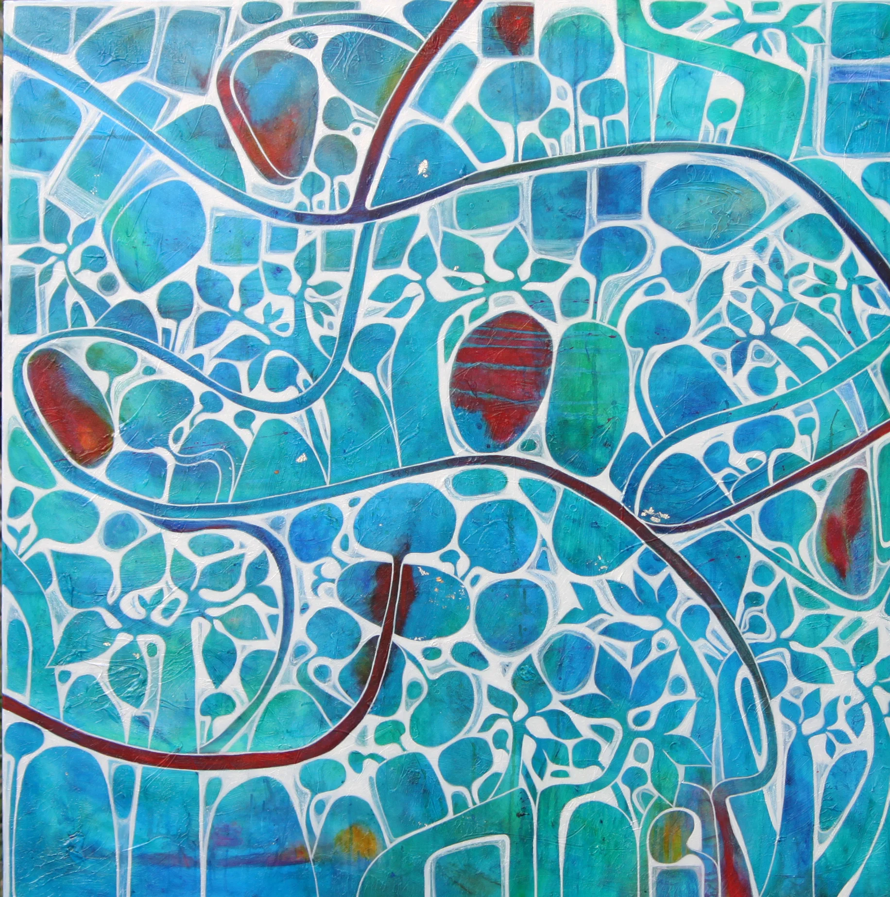 Blue Opal 122x122cm