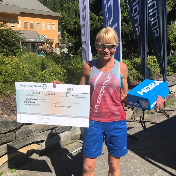 1. May Britt Buer, Team La Sportiva, 1:02:10
