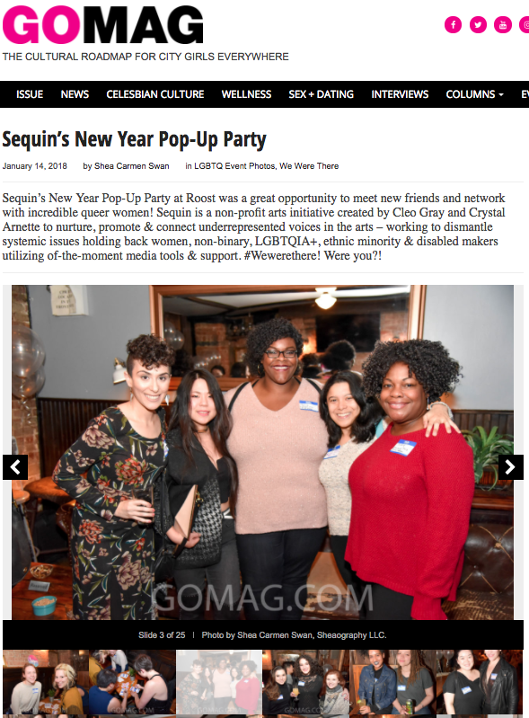 GO Magazine at SEQUIN Pop-Up