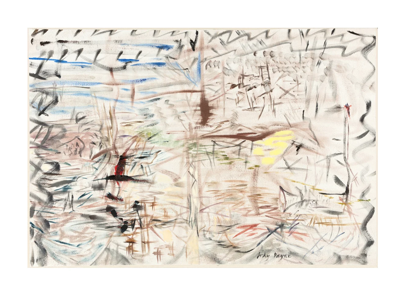 Yellow Horse , 2015, oil on canvas, 23 ½” x 34 ¼”