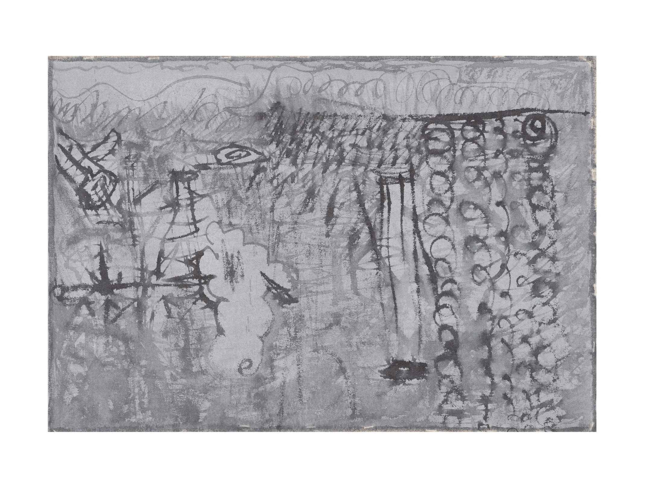 Ink Landscape II , 2016, ink on canvas, 18” x 25 ½’’ Sold