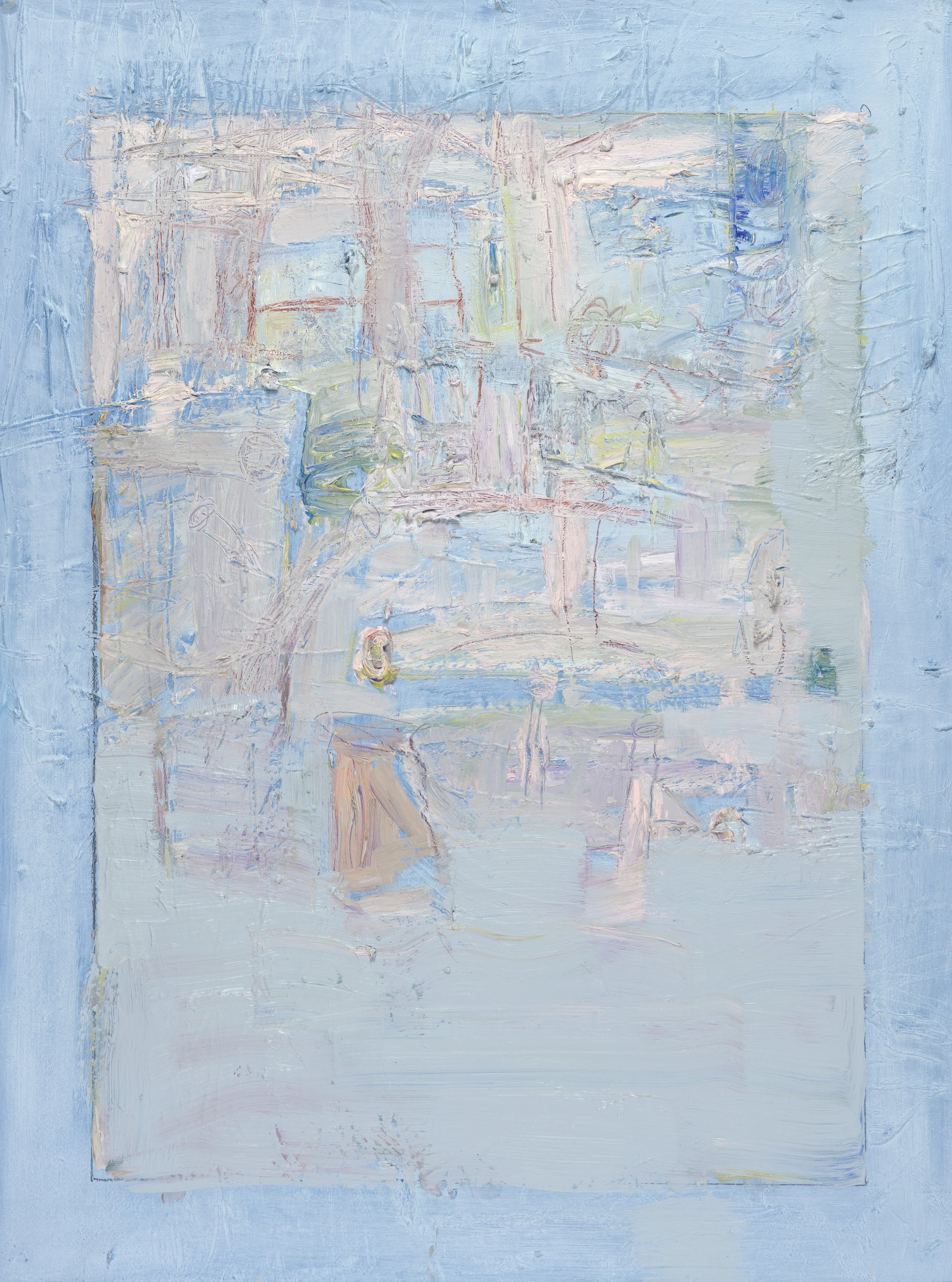 Window Views, 2016, oil, conte crayon and graphite on paper, 40” x 30”
